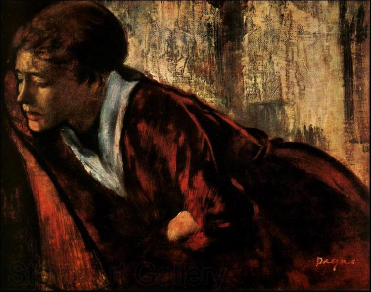 Edgar Degas Melancholy Norge oil painting art
